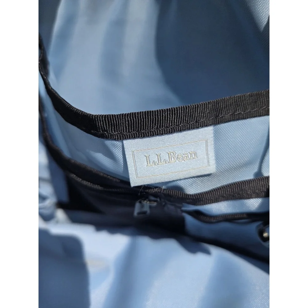 L.L. Bean Black Nylon Laptop/Travel Bag Multiple Compartments Shoulder Strap